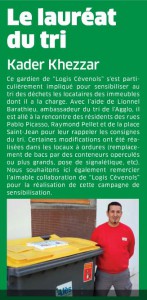 A Khezzar laureat du tri