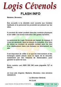 Affichage ouverture
